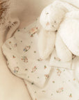 Sleepsuit - White Floral Bunny