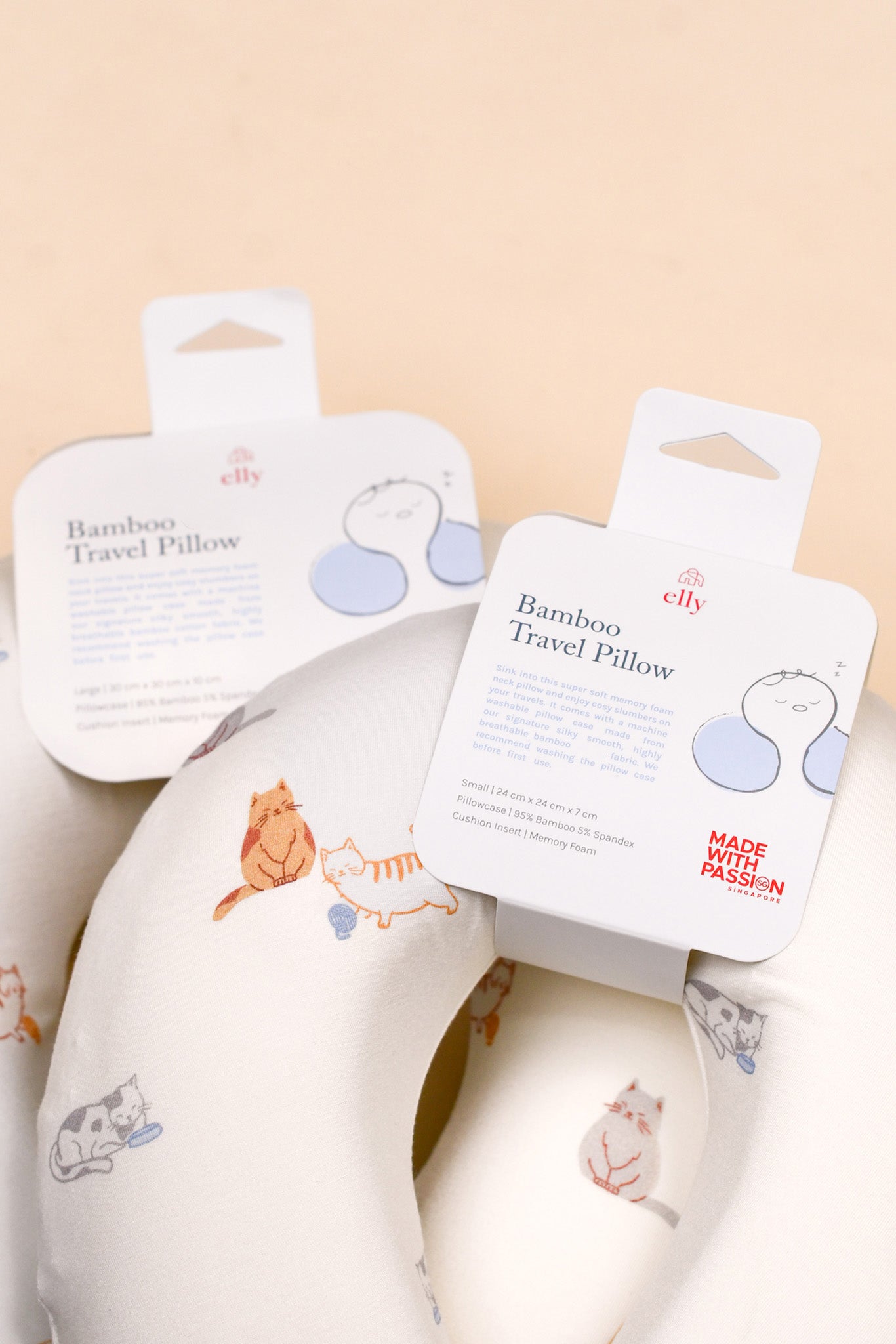 Snuggle Neck Pillow - Sleepy Cats