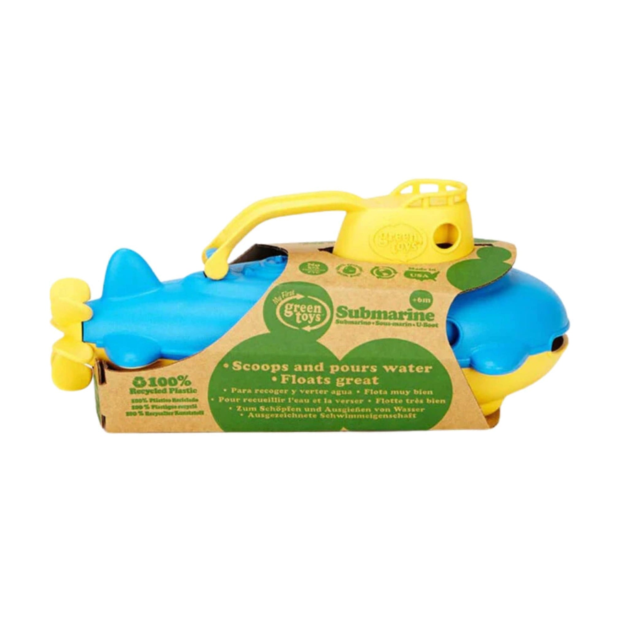 Green Toys Submarine - Yellow Handle