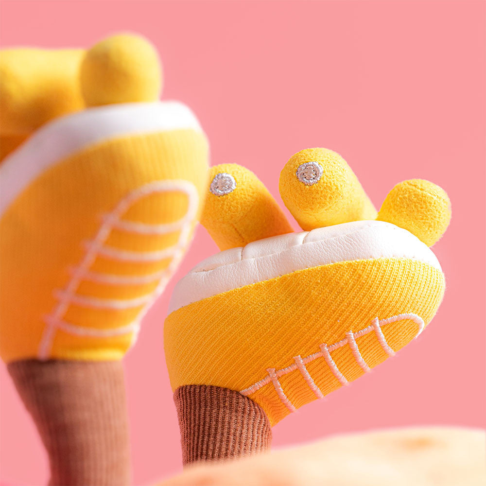 yellow roller skates close up 