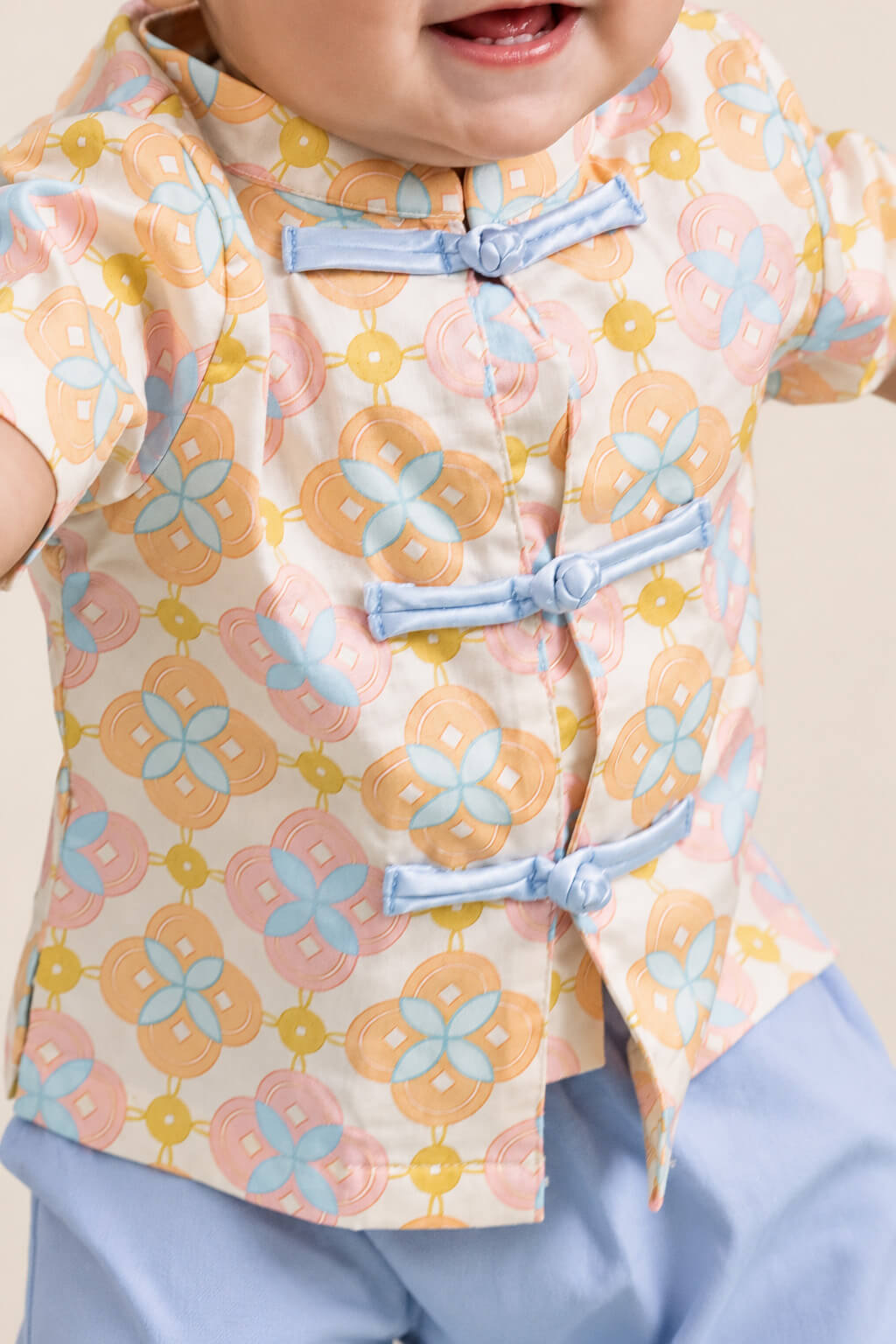 Tang Shirt - Cream Lucky Coins