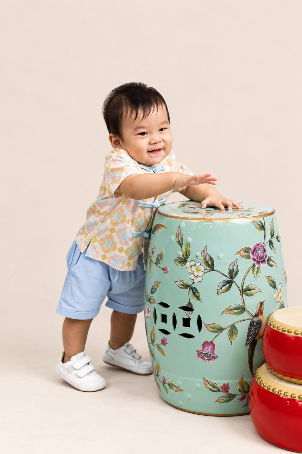 Tang Shirt - Cream Lucky Coins