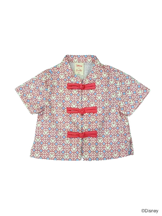 Tang Shirt - Pink Mickey Tiles