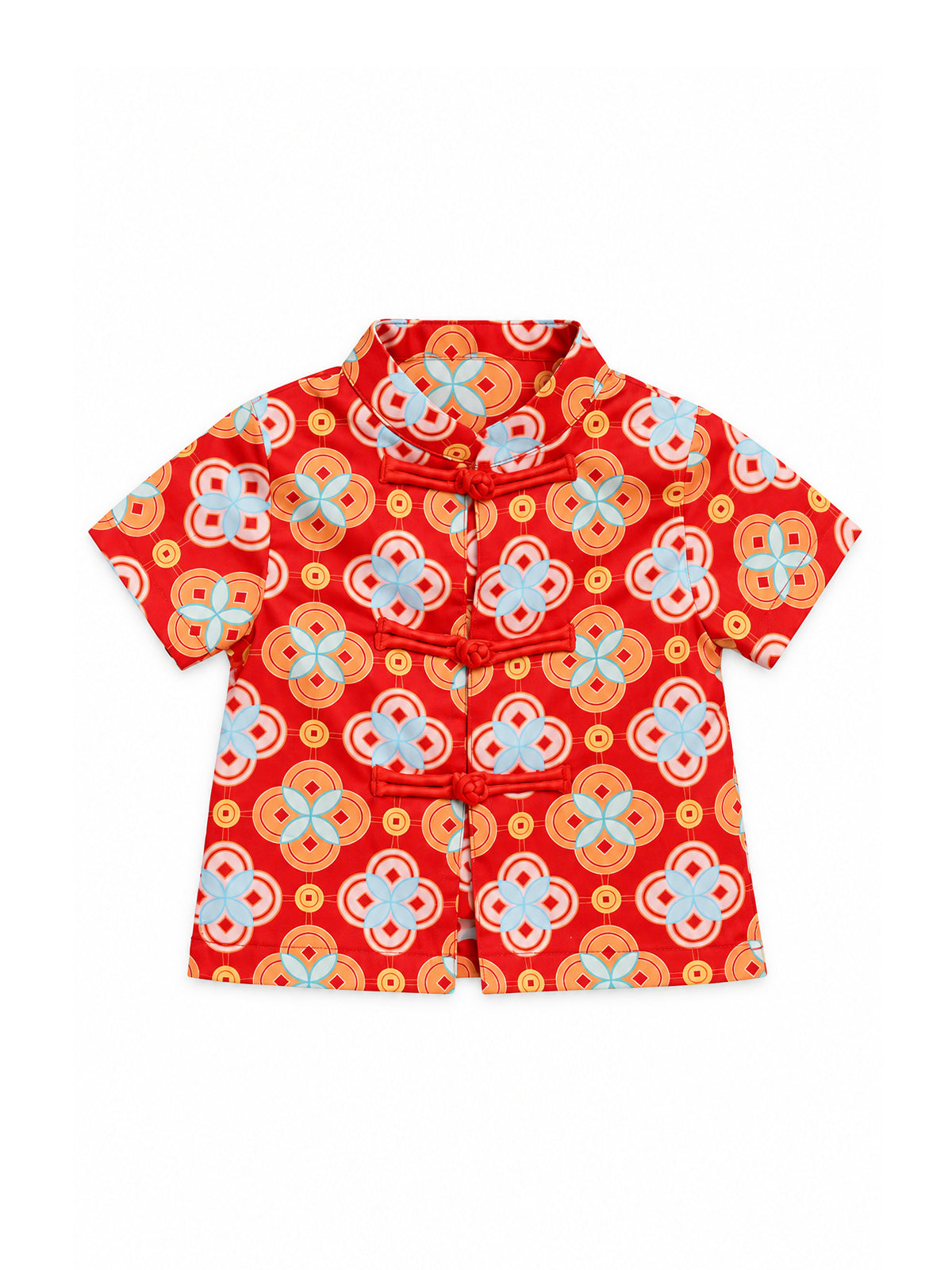 Tang Shirt - Red Lucky Coins