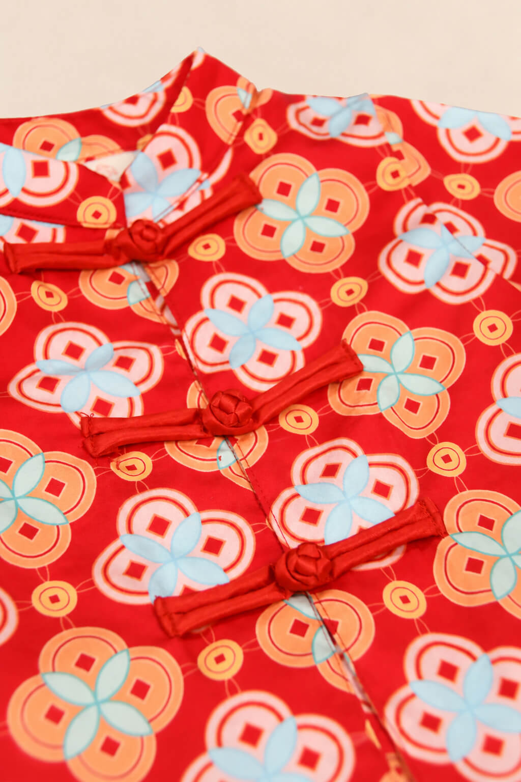 Tang Shirt - Red Lucky Coins