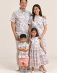 Twirly Cheongsam - Teal Lotus family