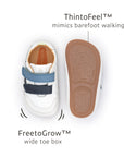 Landy Sneakers in White / Navy / Ash sole