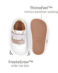Tip Toey Joey First Walker Landy Pink Dream Rose Gold Sneakers sole