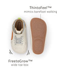 Landy High Top Sneakers - Tapioca / Tangerine / Caja sole
