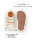 Bossy Down to Earth - Tapioca / Blossom Pink sole