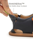 Explore Sandals - Navy / Caja / Blue Tang elastic heel
