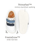 Tip Toey Joey Landy Sneakers - White / Navy / Ash sole