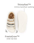 Tip Toey Joey Ramp Colours - Tapioca / Navy / Hay sole
