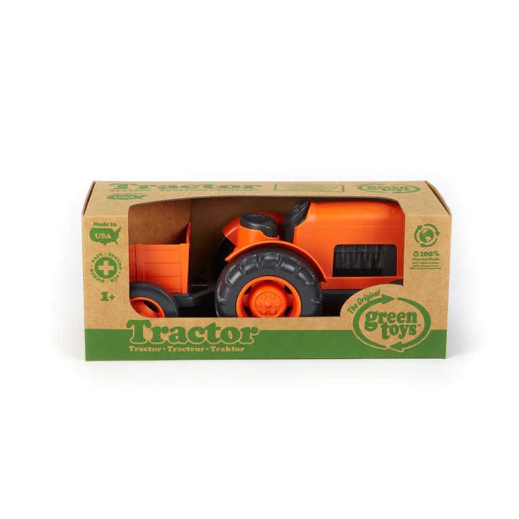 Green Toys Tractor - Orange