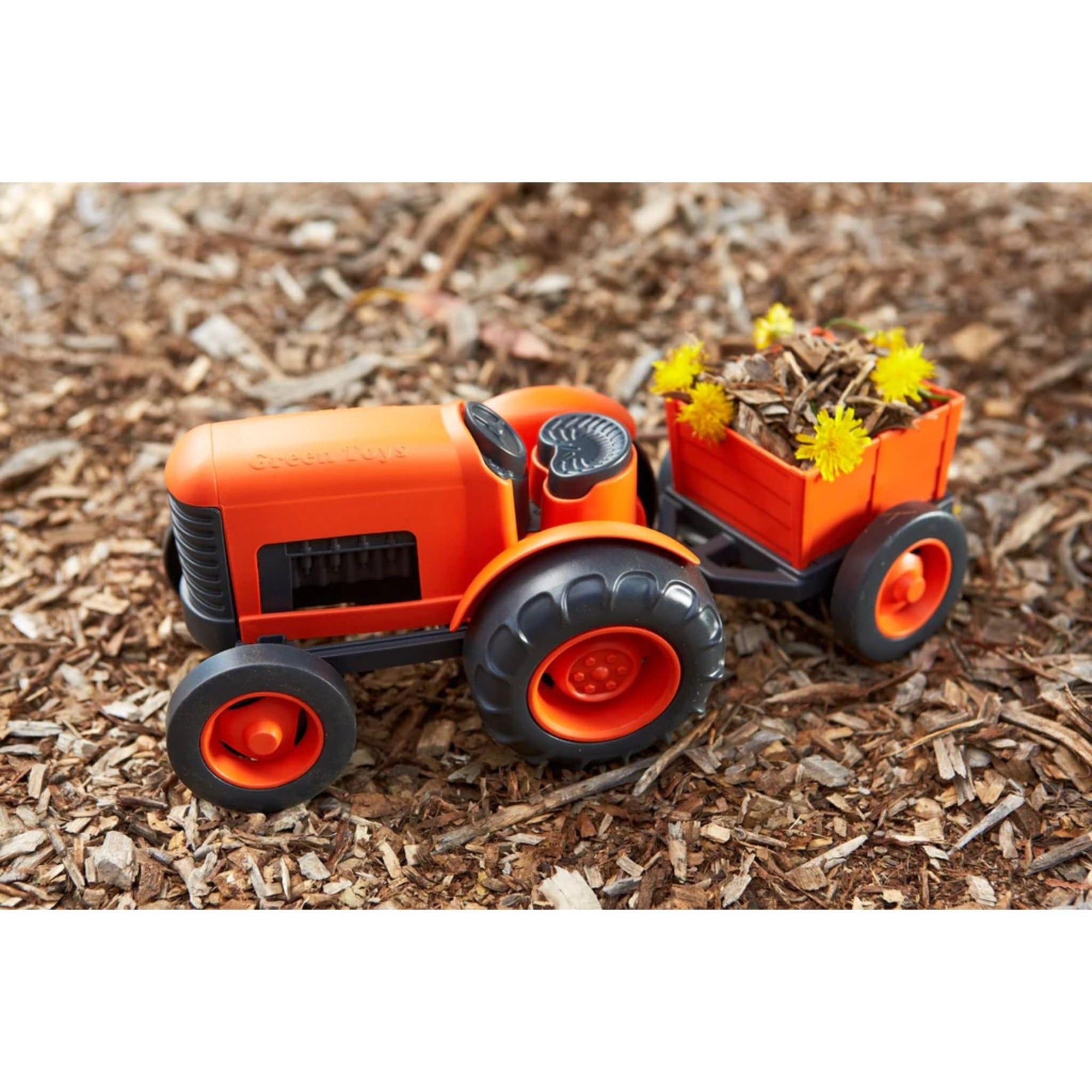 Green Toys Tractor - Orange