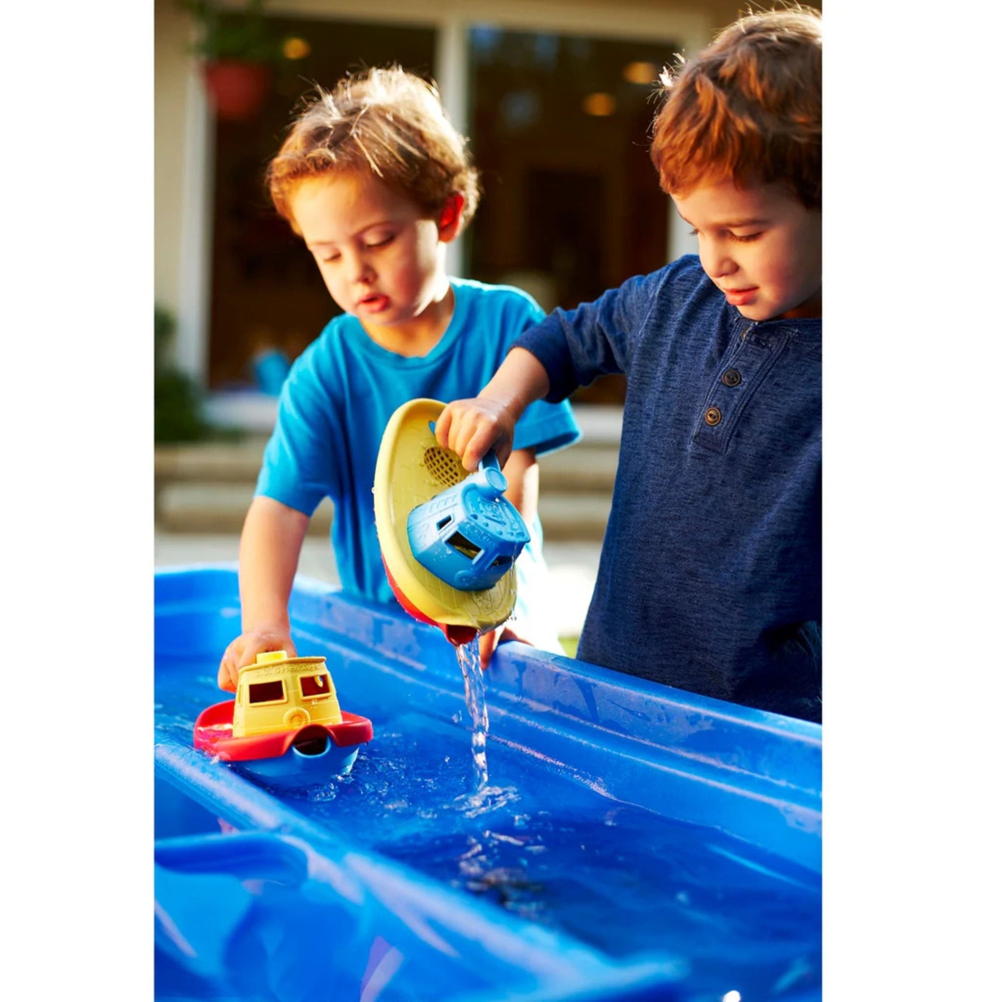 Green Toys Tugboat - Blue & Tugboat - Yellow