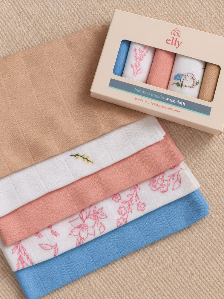 5 wash cloths