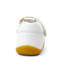 Bobux White Cross Jump Sandals Step Up