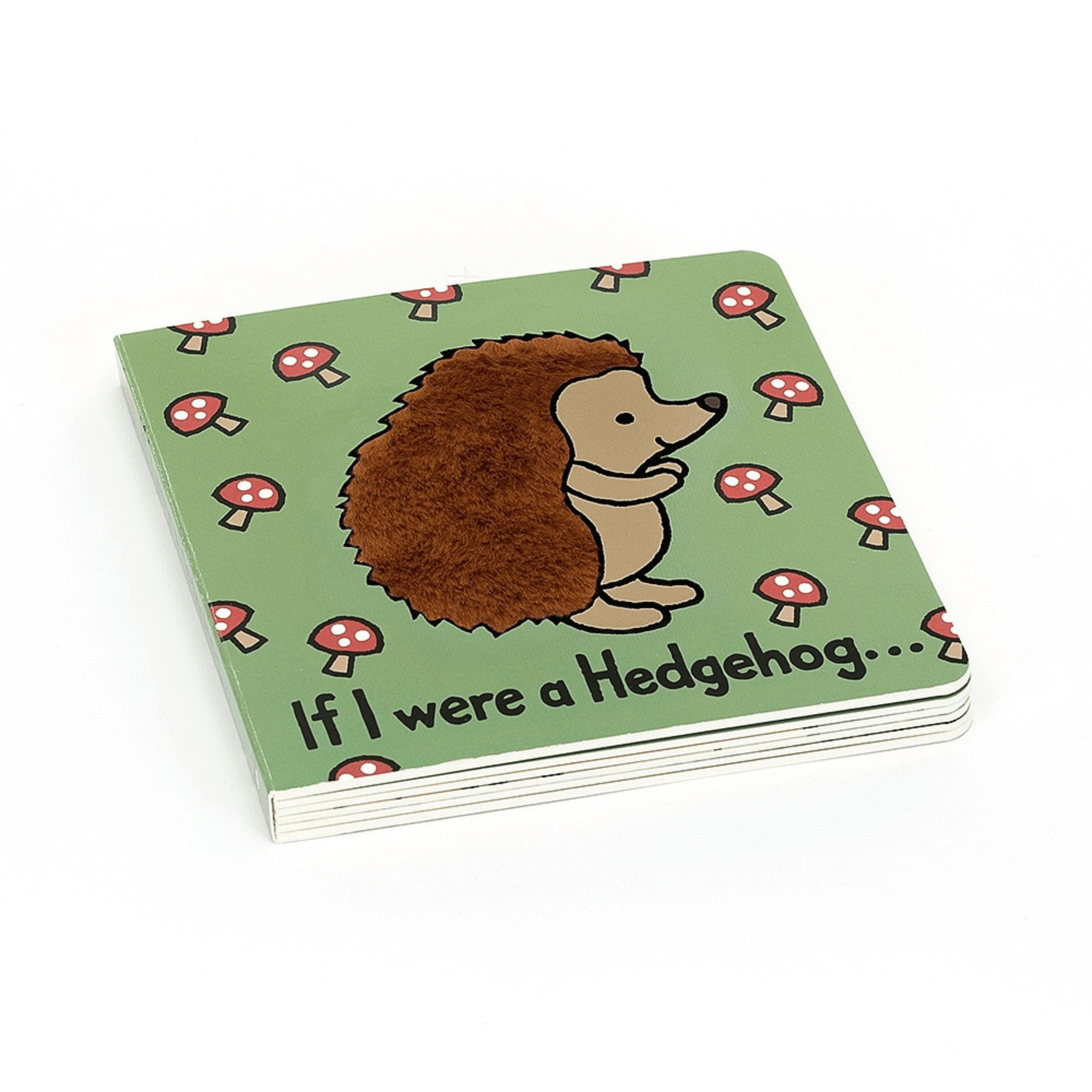 Book cover with hedgehog illustration.