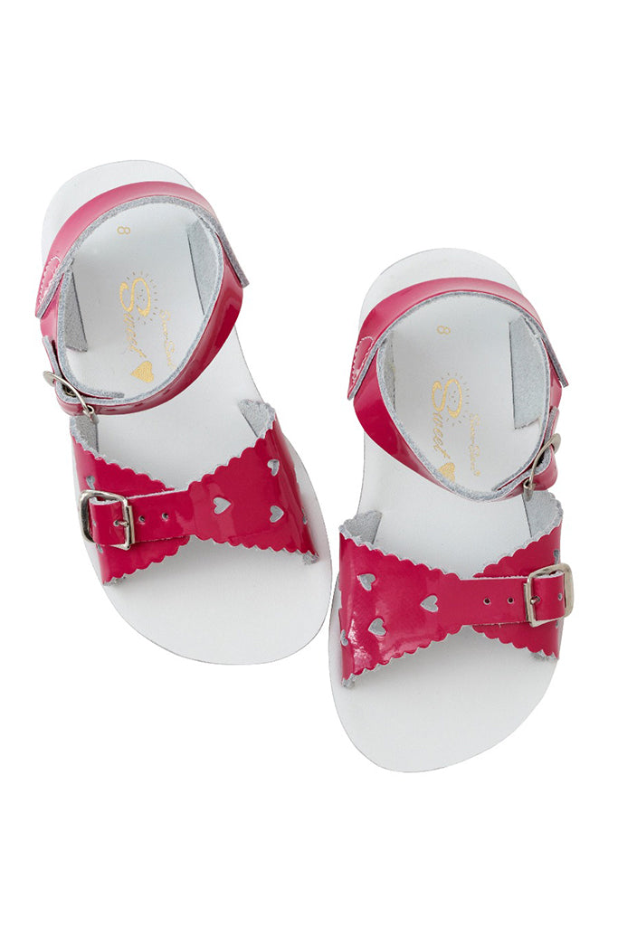 Salt-Water Sandals | Sweetheart Sandals - Shiny Fuchsia | The Elly Store The Elly Store