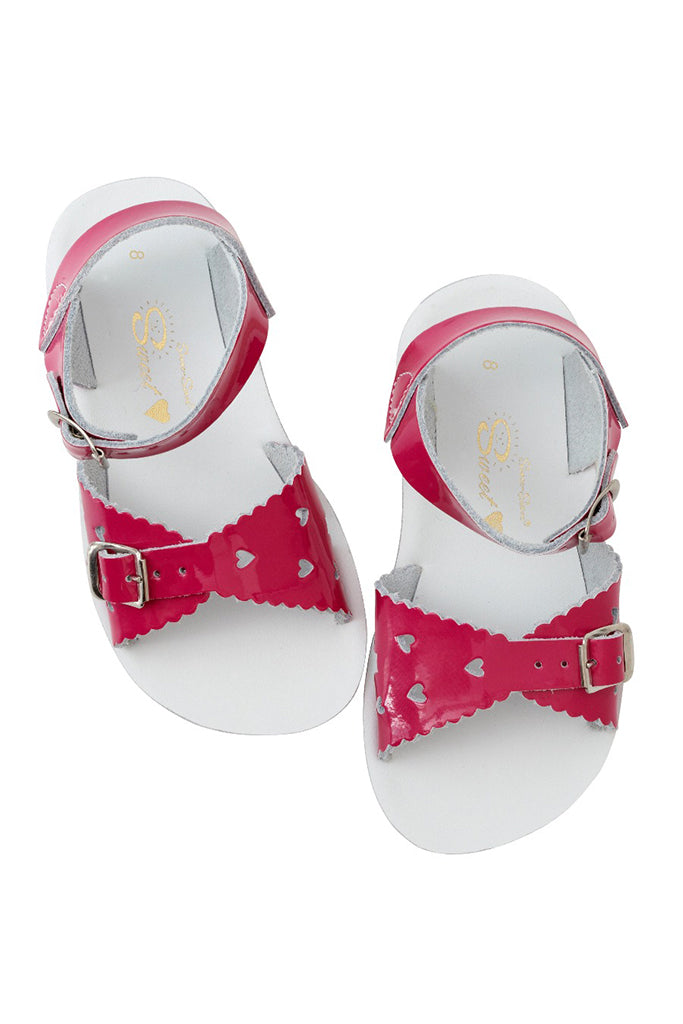 Salt-Water Sandals | Sweetheart Sandals - Shiny Fuchsia | The Elly Store