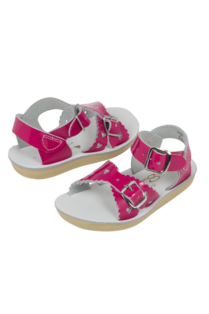 Salt-Water Sandals | Sweetheart Sandals - Shiny Fuchsia | The Elly Store