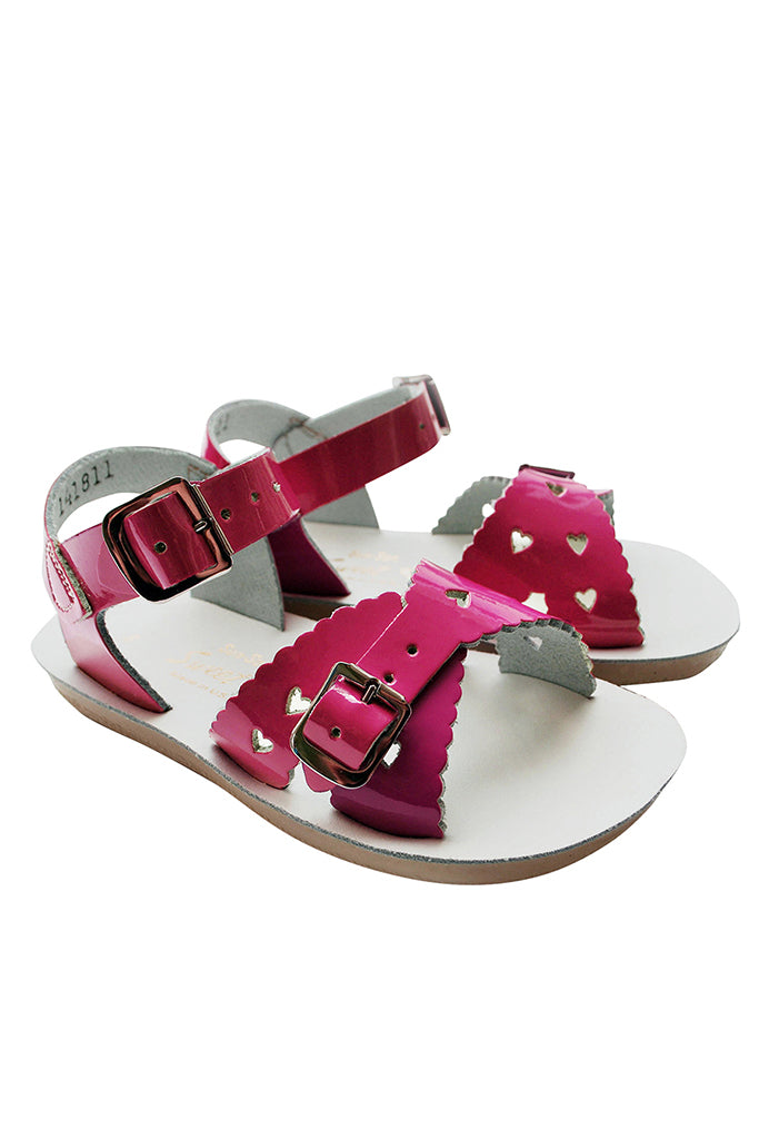 Salt-Water Sandals | Sweetheart Sandals - Shiny Fuchsia | The Elly Store