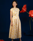 Ladies Cara Dress - Yellow Garden