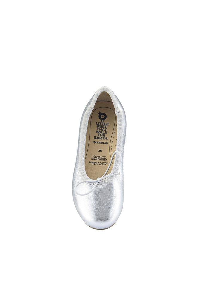 Brule Ballet Flats - Silver | Old Soles Kids Shoes | The Elly Store Singapore