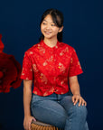 Ava Top - Red Dragon Pearl