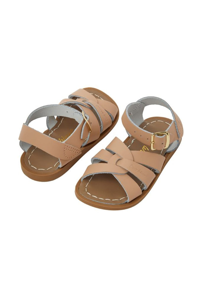 Saltwater Original Kids Sandals Latte