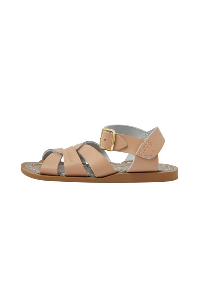 Saltwater Original Kids Sandals Latte side