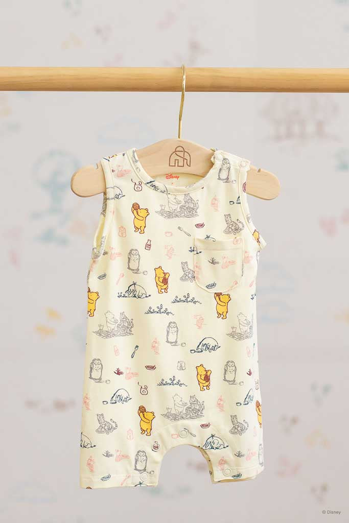Sleeveless Romper - Picnic with Pooh | Disney x elly | The Elly Store Singapore