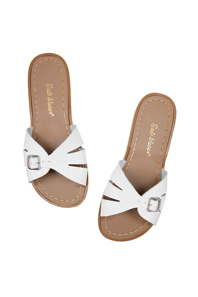 Salt-Water Sandals | Classic Slide Adult - White| The Elly Store