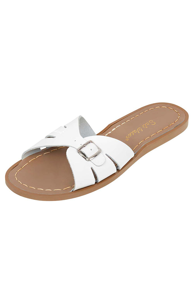 Salt-Water Sandals | Classic Slide Adult - White| The Elly Store