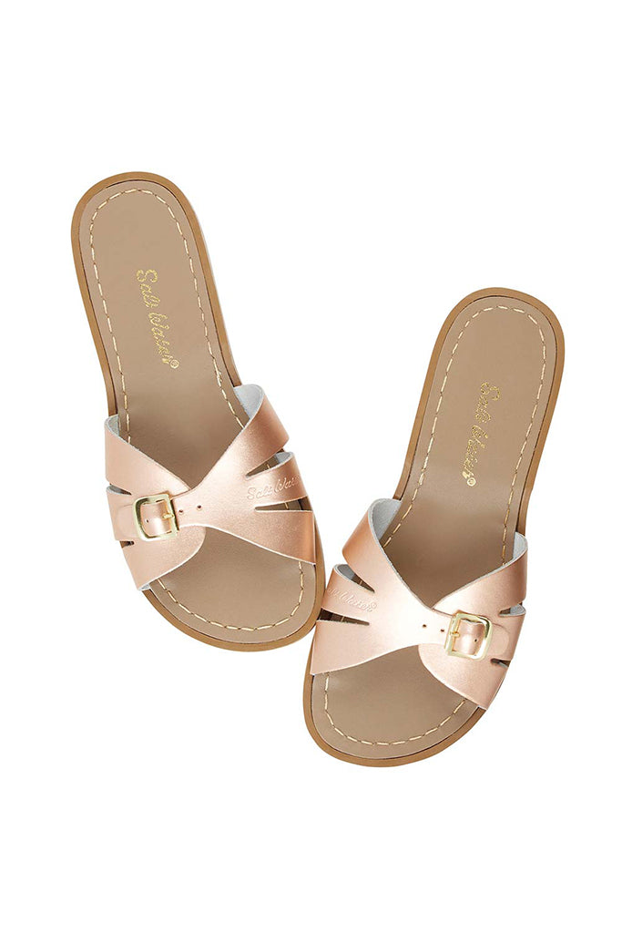 Saltwater Sandals Classic Slide Adult Rose Gold top The Elly Store