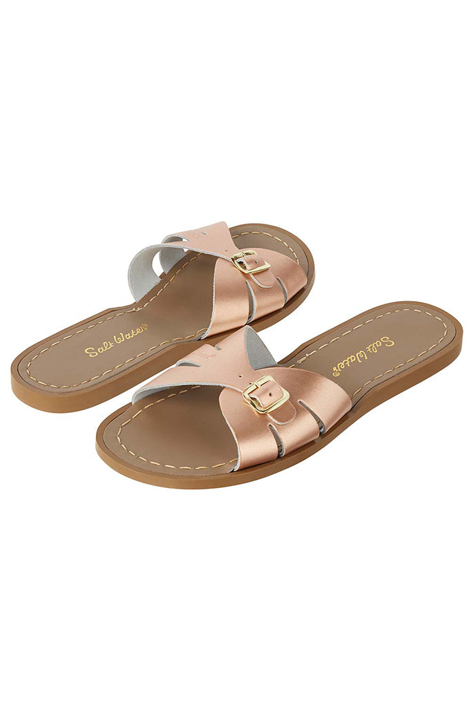 Saltwater Sandals Classic Slide Adult Rose Gold The Elly Store