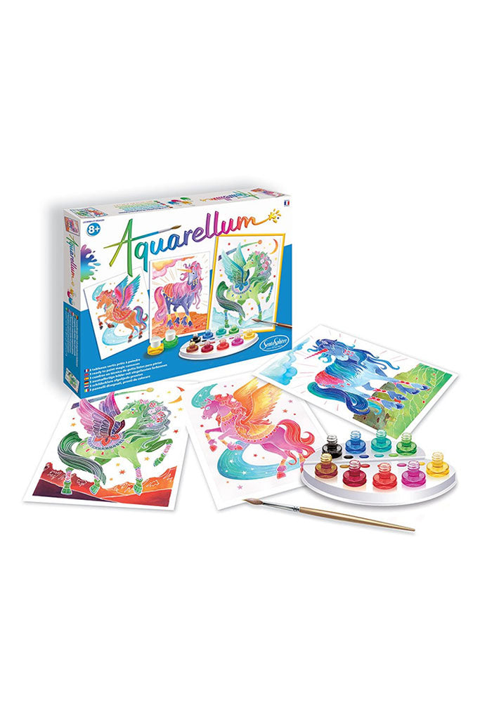 Aquarellum "Licornes & Pégases" - Unicorns & Pegasus by Sentosphere | The Elly Store Singapore