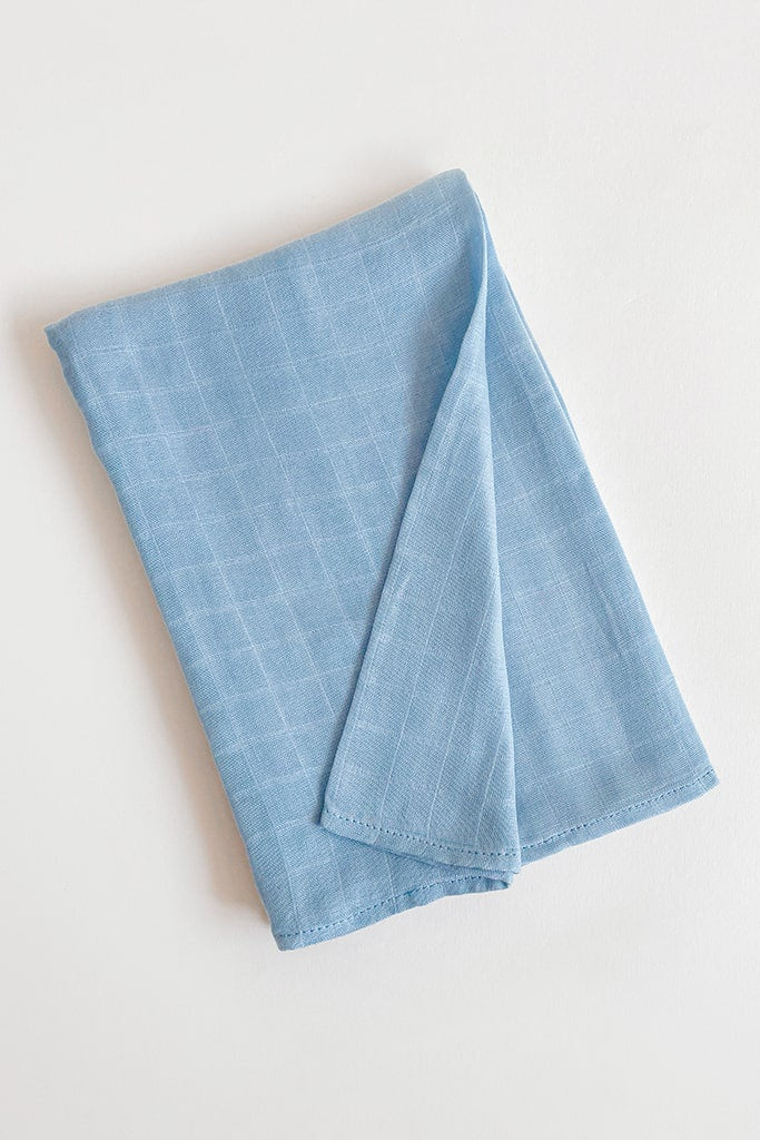Premium Bamboo Swaddle - Blue | Ideal for Newborn Baby Gifts | The Elly Store Singapore