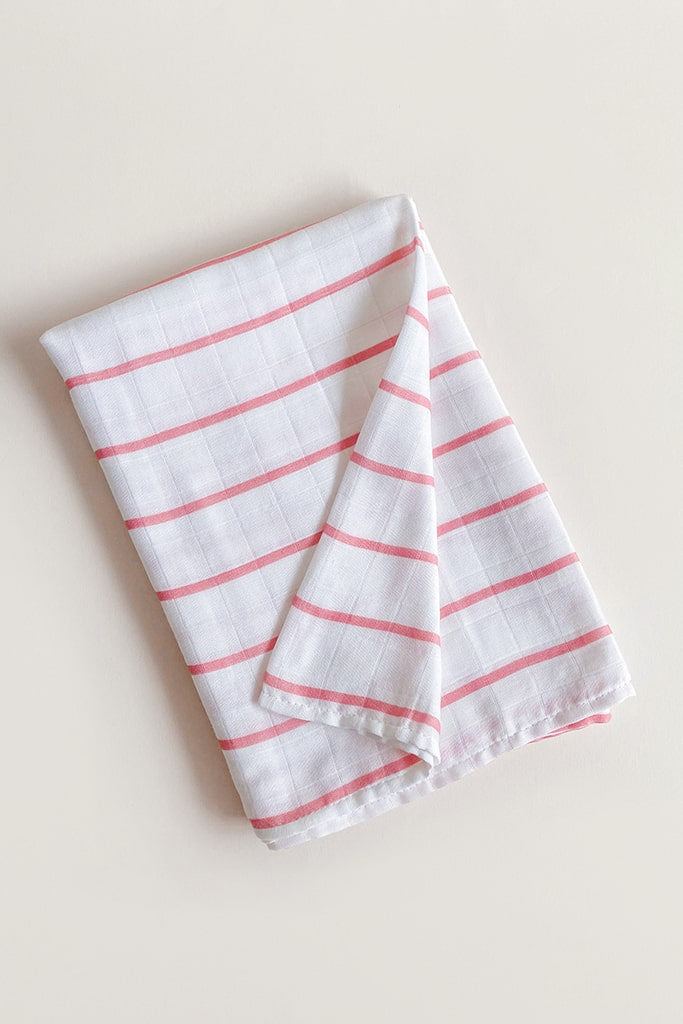 Baby elly Bamboo Swaddle - Pink Stripes | Ideal for Newborn Baby Gifts | The Elly Store Singapore