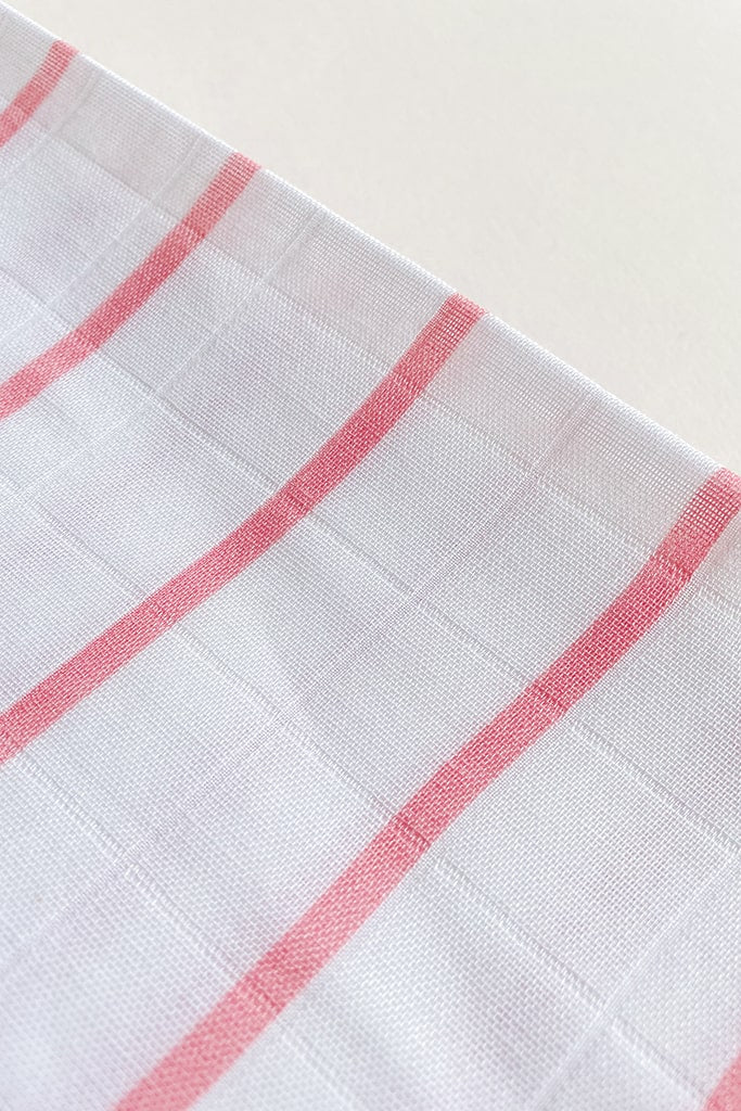 Baby elly Bamboo Swaddle - Pink Stripes | Ideal for Newborn Baby Gifts | The Elly Store Singapore