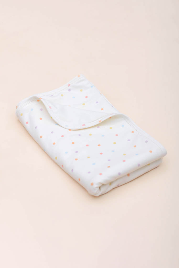 Jersey Blanket - Pastel Polka Dots