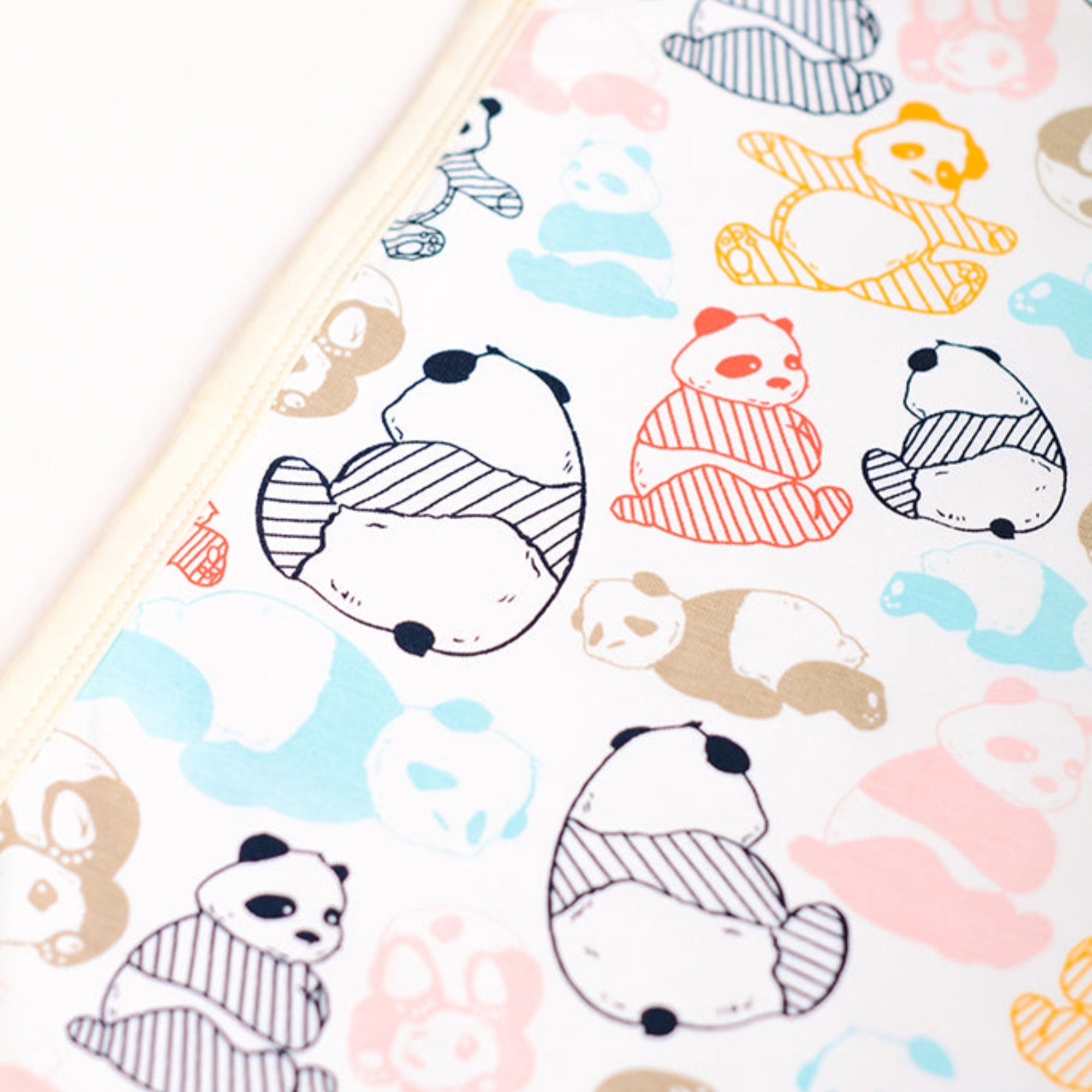 Jersey Blanket - Pastel Pandas | Ideal for Newborn Baby Gifts | The Elly Store Singapore