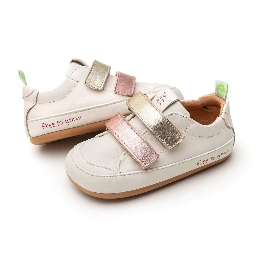 Tip Toey Joey Bossy Play Sneakers - Tapioca / Rose Gold / Champagne