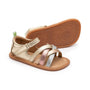 Tip Toey Joey Criss Cross - Champagne / Metallic Salmon / Rose Gold