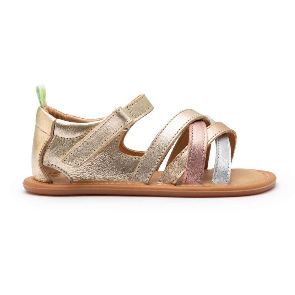 Tip Toey Joey Criss Cross - Champagne / Metallic Salmon / Rose Gold