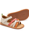 Tip Toey Joey Criss Cross - Tapioca / Tangerine / Coral Matte