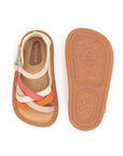 Tip Toey Joey Criss Cross - Tapioca / Tangerine / Coral Matte