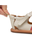 Tip Toey Joey Criss Cross - Tapioca / Tangerine / Coral Matte