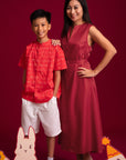Ladies Daphne Dress - Red | CNY2023 | The Elly Store Singapore